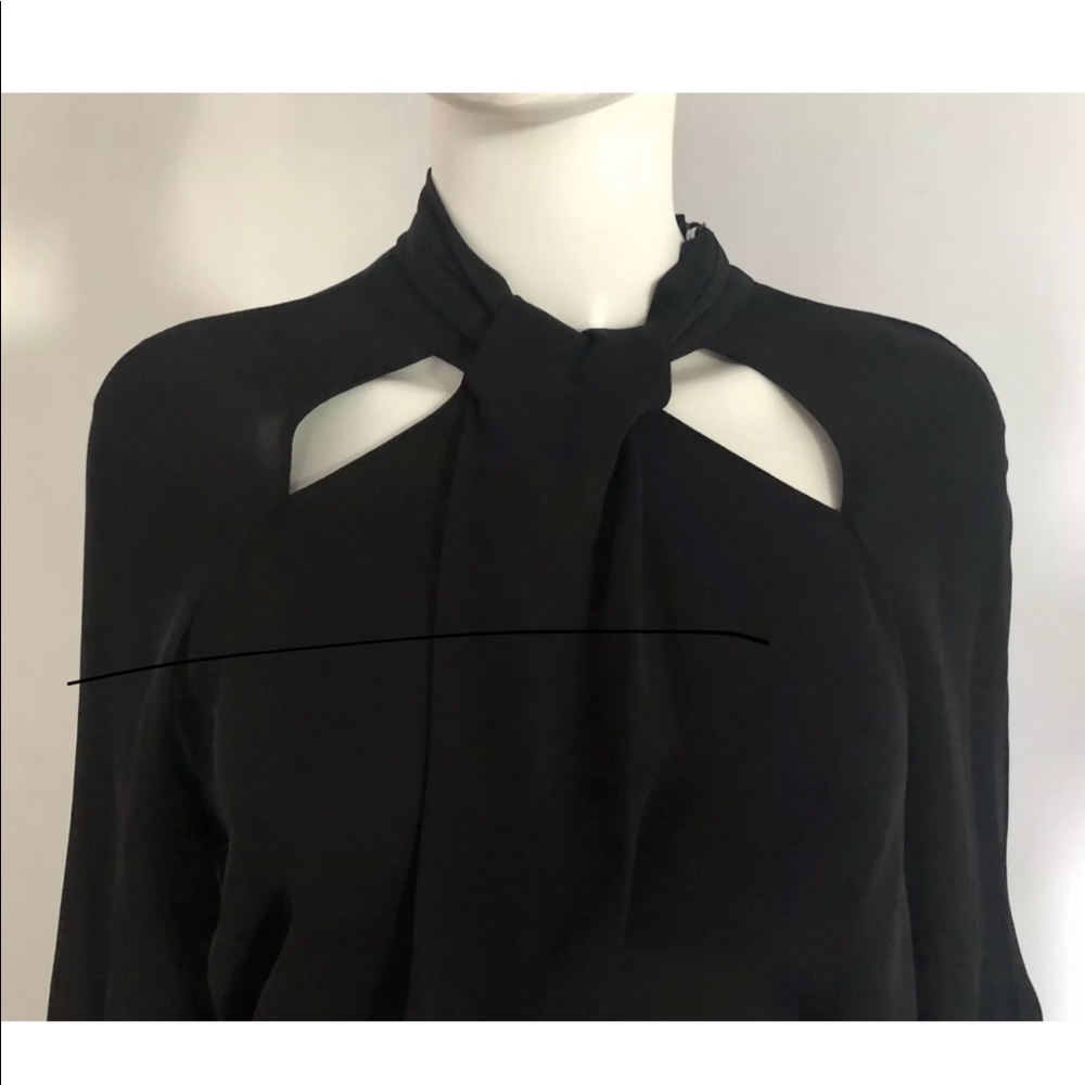 NWT REISS BLACK BLOUSE, ORIGINALLY $240